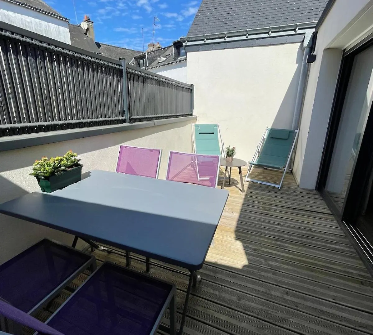Apartment Plein Centre Auray - Grand Duplex 2 Chambres Avec Terrasse Ensoleillee